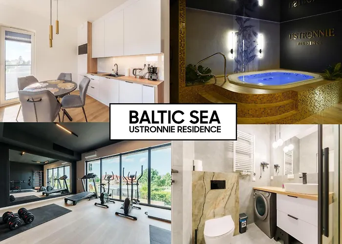 Lulu Apartments - Baltic Sea - Apartament Dwupokojowy - Silownia Sauna Jacuzzi Parking - Ustronnie Residence